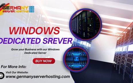 Windows Dedicated Server - A powerful server rack symbolizing reliability, customization, and seamless integration with Microsoft technologies.